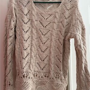 Sundance Cream Cable Knit Sweater